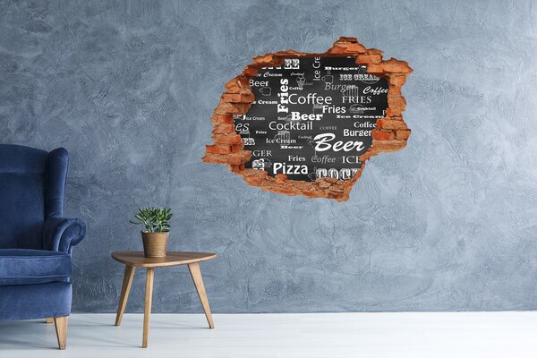 Fototapeta díra na zeď Menu v restauraci nd-c-114628922
