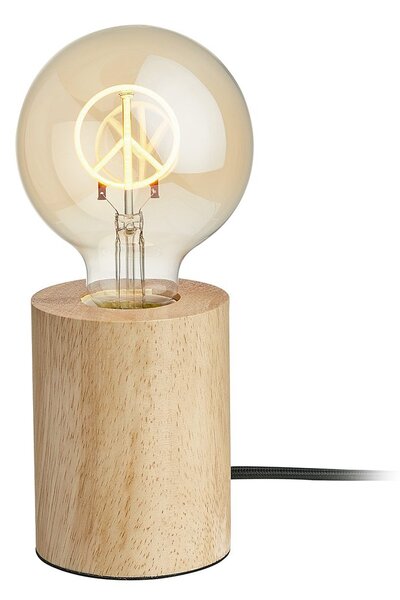 STILO Stolní lampa dřevěná kulatá 11 cm