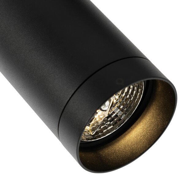 Moderní kolejnicový systém s 5 bodovými světly černý 1-fázový GU10 70mm - Iconic Jeana Luxe