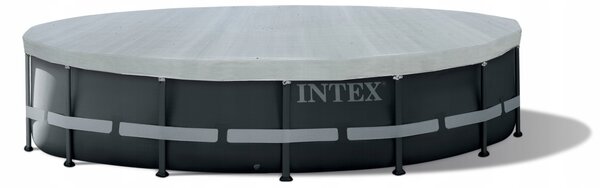 Krycí Plachta na bazén 488 cm INTEX 28040, barva šedá