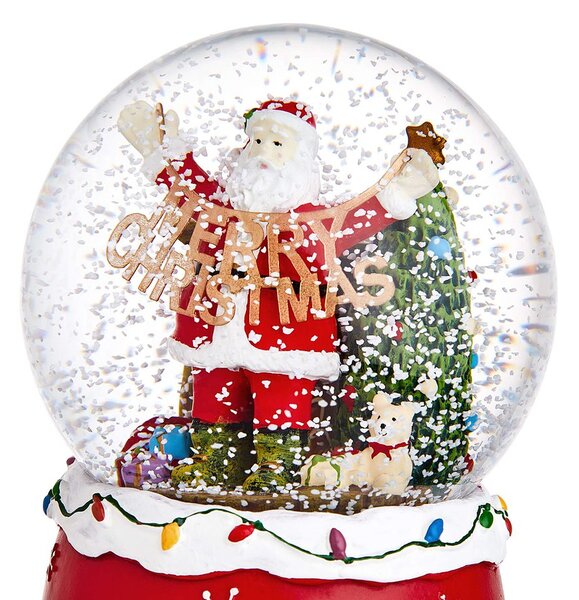 X-MAS Hudební skříňka Santa s girlandou
