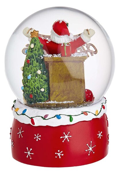 X-MAS Hudební skříňka Santa s girlandou