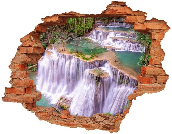Díra 3D ve zdi nálepka Thajsko vodopád nd-c-117248040