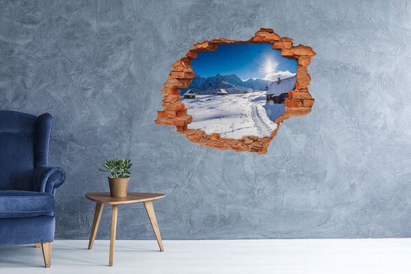 Díra 3D ve zdi nálepka Tatry nd-c-117760296