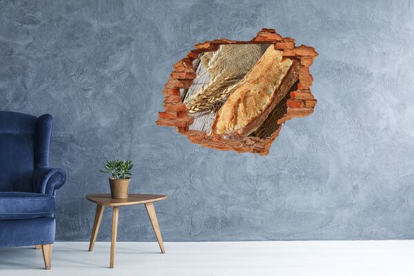 Nálepka 3D díra na zeď Bageta nd-c-117848104