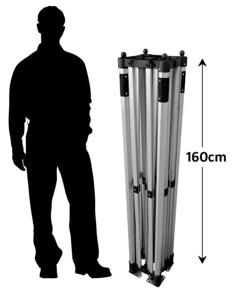 Nůžkový párty stan RedX® PROFI 2x3 m (Kvalitní profesionální párty stan 2x3 m - dostupný v 4 barvách a možností vlastního potisku)