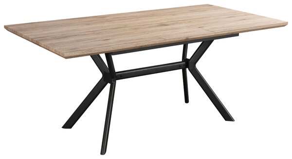JÍDELNÍ STŮL, přírodní barvy, černá, 140/90/76 cm MID.YOU - Jídelní stoly, Online Only
