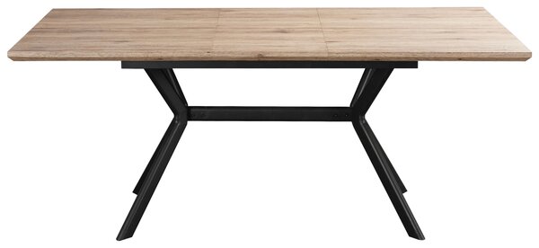 JÍDELNÍ STŮL, přírodní barvy, černá, 140/90/76 cm MID.YOU - Jídelní stoly, Online Only