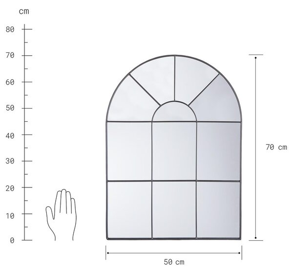 FINESTRA Zrcadlové okno 50 cm