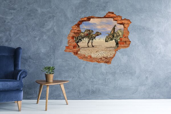 Díra 3D fototapeta nálepka Dinozaury nd-c-119267446