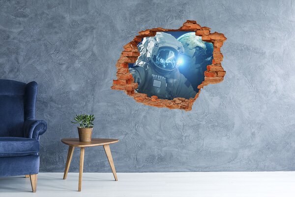 Foto fotografie díra na zeď Kosmonaut nd-c-119486101