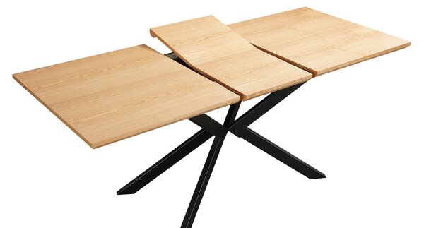 JÍDELNÍ STŮL, přírodní barvy, černá, 140/80/76 cm MID.YOU - Jídelní stoly, Online Only