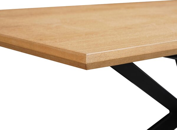 JÍDELNÍ STŮL, přírodní barvy, černá, 140/80/76 cm MID.YOU - Jídelní stoly, Online Only