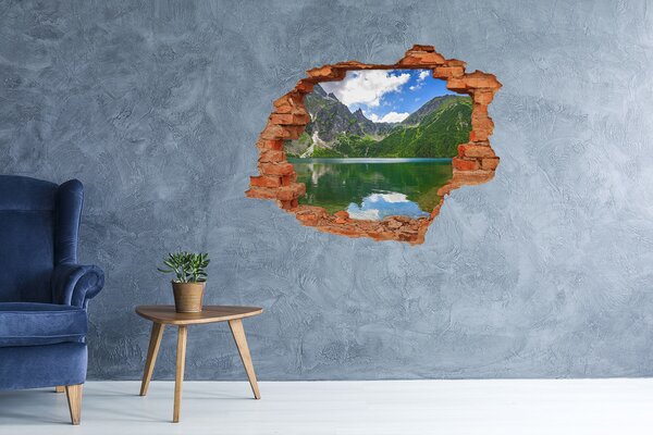 Díra 3D ve zdi nálepka Morské oko Tatry nd-c-119811349