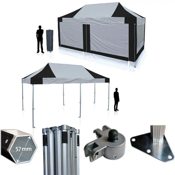 Nůžkový párty stan RedX® PROFI EXTREME 3x6 m (Nejbytelnější nůžkový párty stan 3x6 m na trhu - dostupný v 8 barvách a možností vlastního potisku)