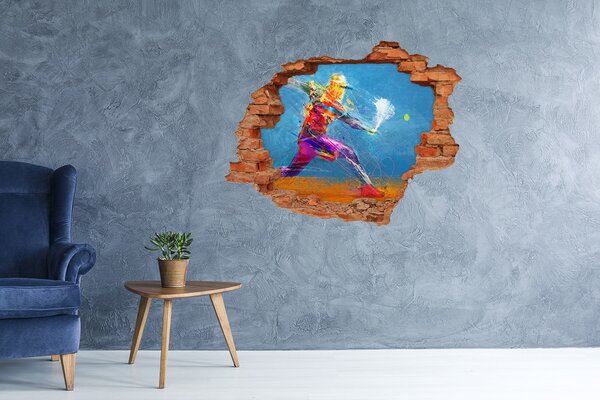 Fototapeta díra na zeď 3D Tenista nd-c-120409886