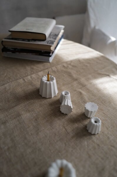 OVO Things Porcelánový svícen Canele Glossy - Large OVO103