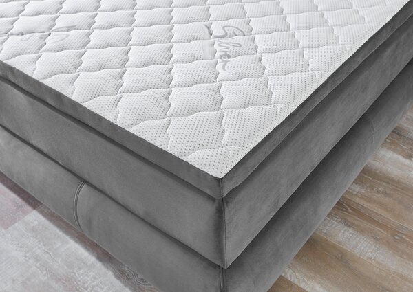 POSTEL BOXSPRING, 160/200 cm, tmavě šedá MID.YOU - Manželské postele, Online Only