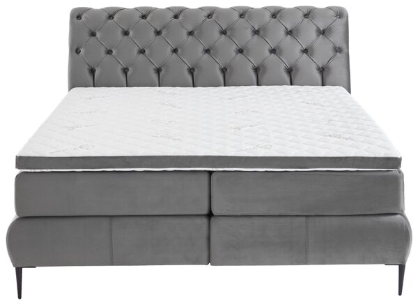 POSTEL BOXSPRING, 160/200 cm, tmavě šedá MID.YOU - Manželské postele, Online Only