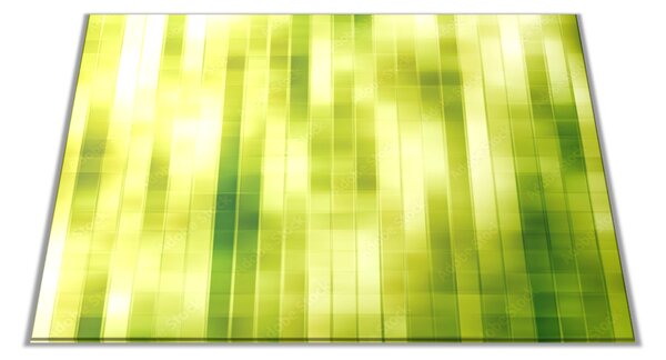 Skleněné prkénko zelené abstrakt kostičky - 30x20cm