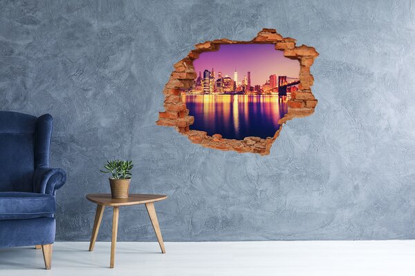 Fototapeta díra na zeď 3D Manhattan New York nd-c-120757721