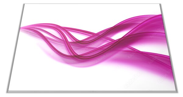 Skleněné prkénko sytě fialová vlna - 30x20cm