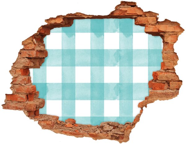 Fototapeta díra na zeď Modrá mříž nd-c-121516030