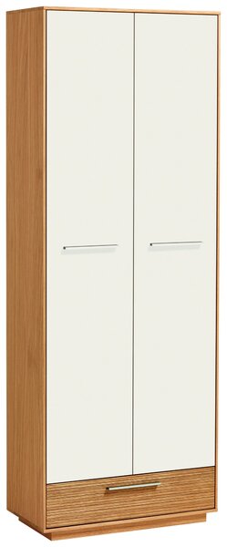 SKŘÍŇ NA ODĚV, bílá, barvy dubu, 72/193/37 cm Novel - Skříně na oblečení