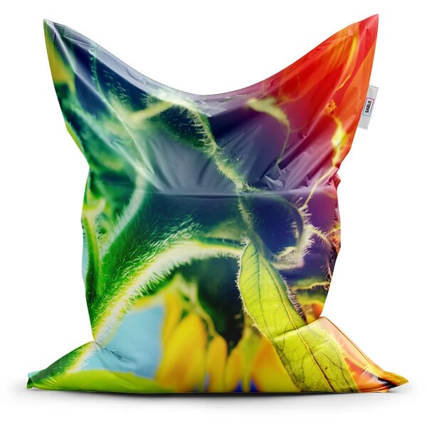 Sablio Sedací vak Classic Duhová květina - 150x100 cm