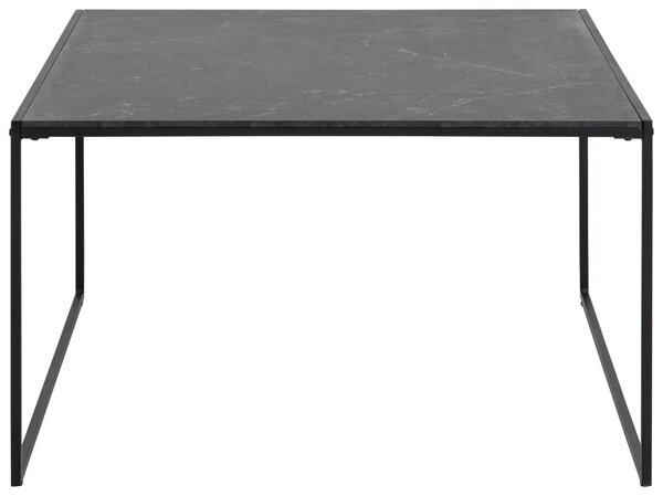 KONFERENČNÍ STOLEK, černá, kov, kompozitní dřevo, 80/80/48 cm Hom`in - Konferenční stolky