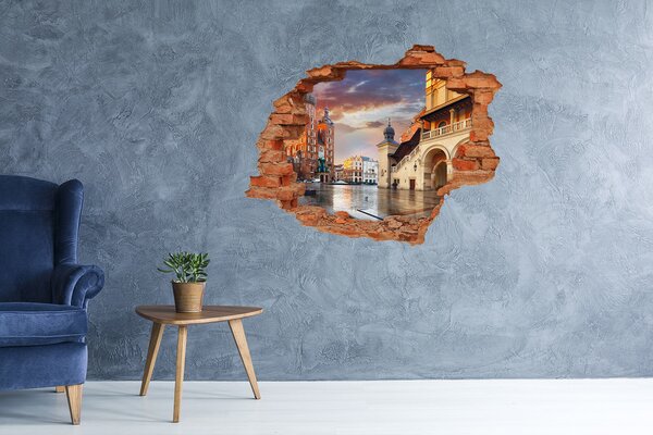 Fototapeta díra na zeď 3D Krakov Polsko nd-c-123877071