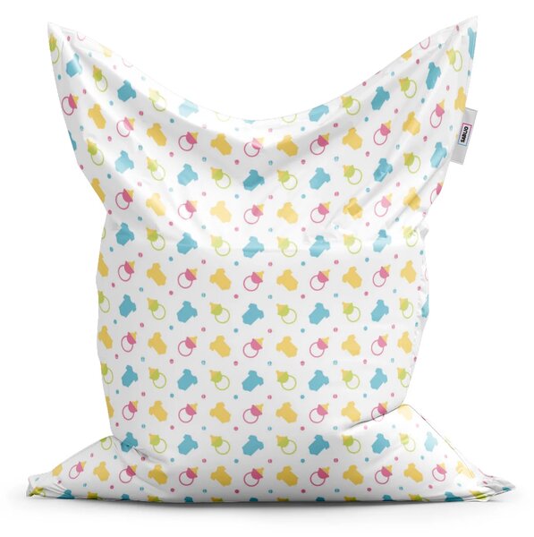 Sablio Sedací vak Classic Dudlíky a body - 150x100 cm
