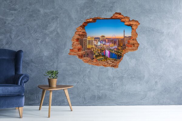 Fototapeta díra na zeď 3D Las Vega USA nd-c-123858378