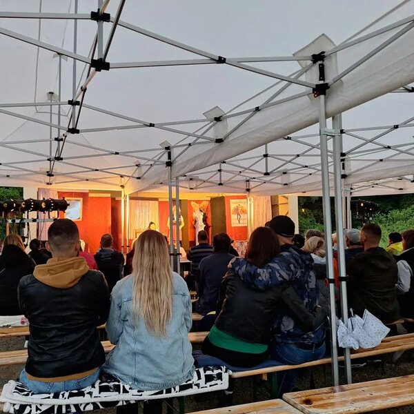 Nůžkový párty stan RedX® PROFI 3x9 m (Kvalitní profesionální párty stan 3x9 m - dostupný ve 4 barvách a možností vlastního potisku)