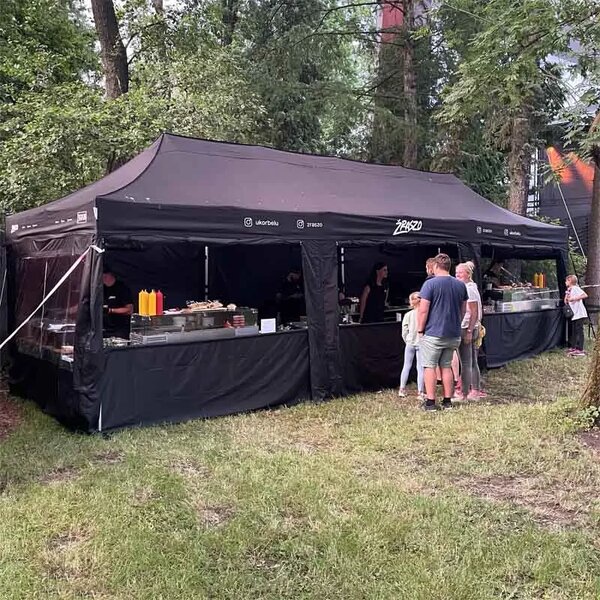Nůžkový párty stan RedX® PROFI 3x9 m (Kvalitní profesionální párty stan 3x9 m - dostupný ve 4 barvách a možností vlastního potisku)