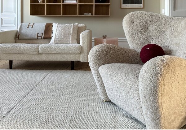 Linie Design Vlněný koberec Awakened Mind White, přírodně bílý, vlna Rozměr: 140x200 cm