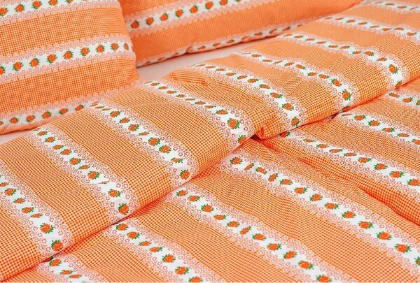 Stanex povlečení krep Barunka oranžová (LS175) 140x200, 70x90 cm