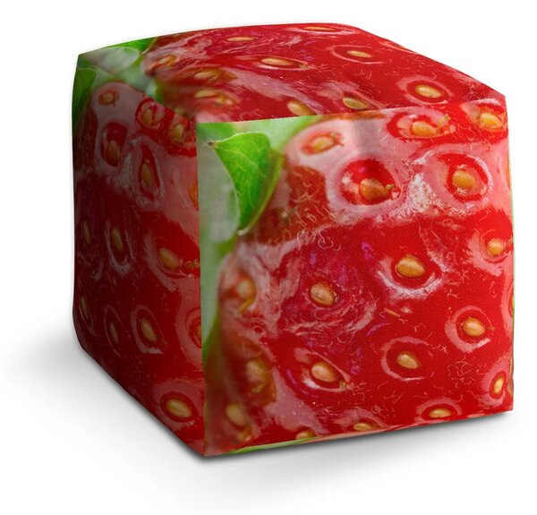 Sablio Taburet Cube Jahoda - 40x40x40 cm