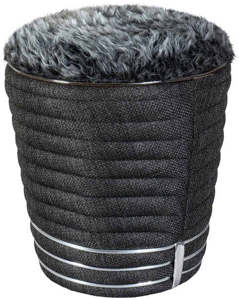 TABURET, textil, 42/50 cm MID.YOU - Taburety, Online Only