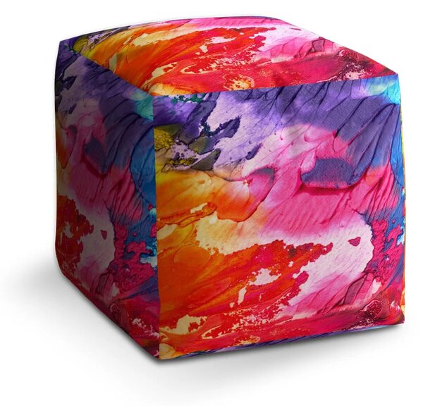 Sablio Taburet Cube Barvy - 40x40x40 cm
