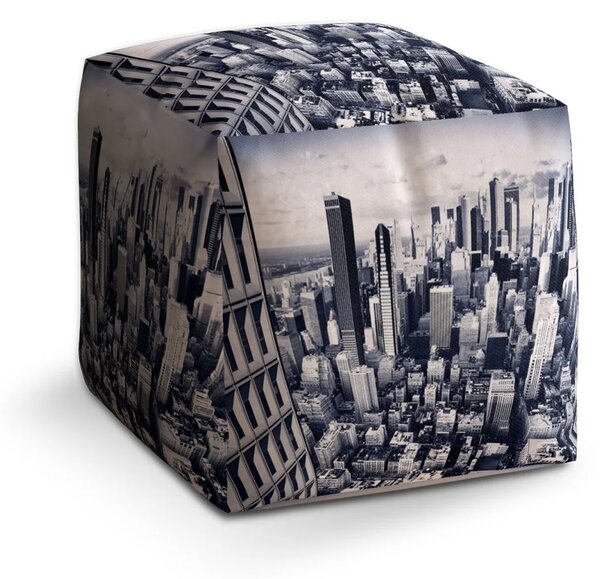 Sablio Taburet Cube Mrakodrapy 2 - 40x40x40 cm