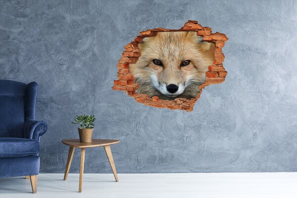Díra 3D fototapeta na stěnu nálepka Liška nd-c-132631157