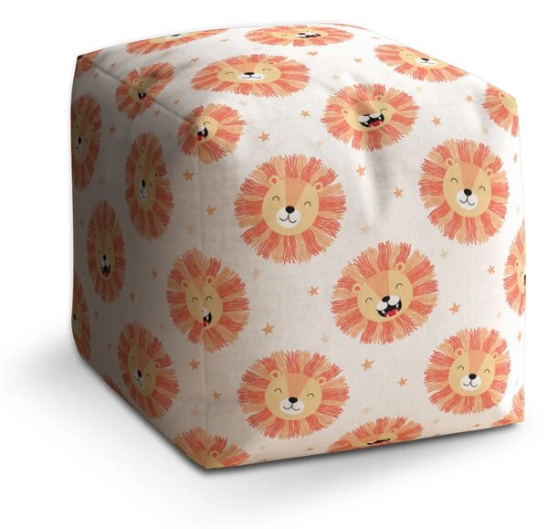 Sablio Taburet Cube Lvíčci - 40x40x40 cm