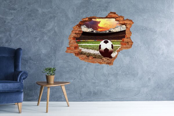 Fototapeta díra na zeď 3D Míč na stadioně nd-c-135101268