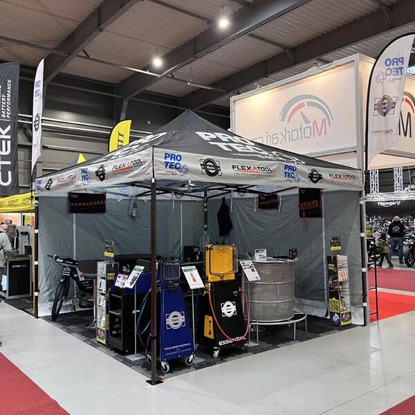 Nůžkový párty stan RedX® PROFI EXTREME COMPOSITE 4x4 m (Plně profesionální párty stan 4x4 m ve verzi s pevnou kompozitovou konstrukcí - dostupný v 8)