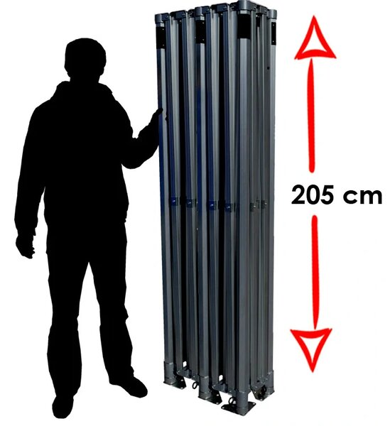 Nůžkový párty stan RedX® PROFI EXTREME COMPOSITE 4x8 m (Plně profesionální párty stan 4x8 m ve verzi s pevnou kompozitovou konstrukcí - dostupný v 8)