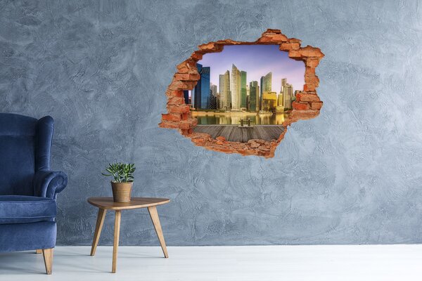 Fototapeta díra na zeď 3D nálepka Singapur nd-c-139906536