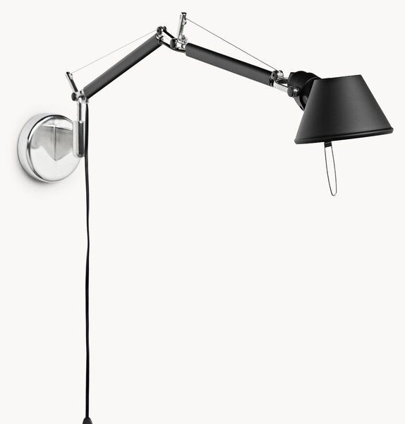 Velké nastavitelné nástěnné svítidlo se zástrčkou Tolomeo Micro