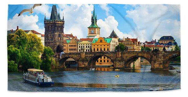 Sablio Ručník Praha Karlův most 2 - 30x50 cm