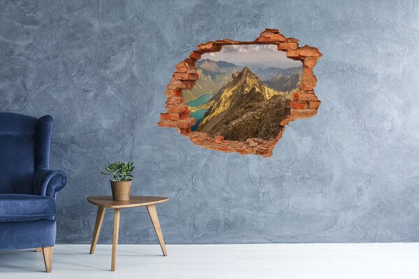 Díra 3D ve zdi nálepka Morské oko Tatry nd-c-144883679